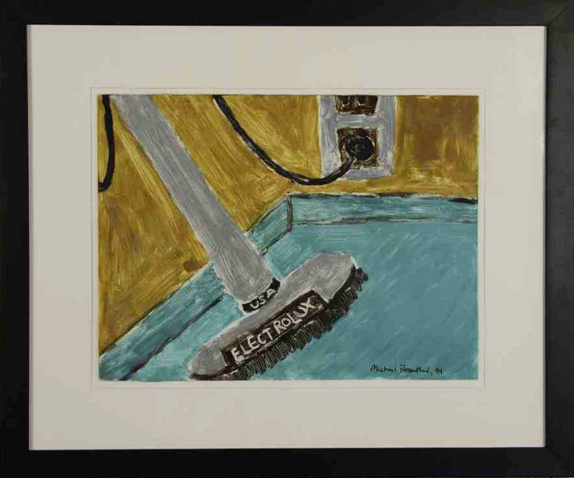 Michael Rosenthal, Electrolux, work on paper, vintage Electrolux vacuum still life