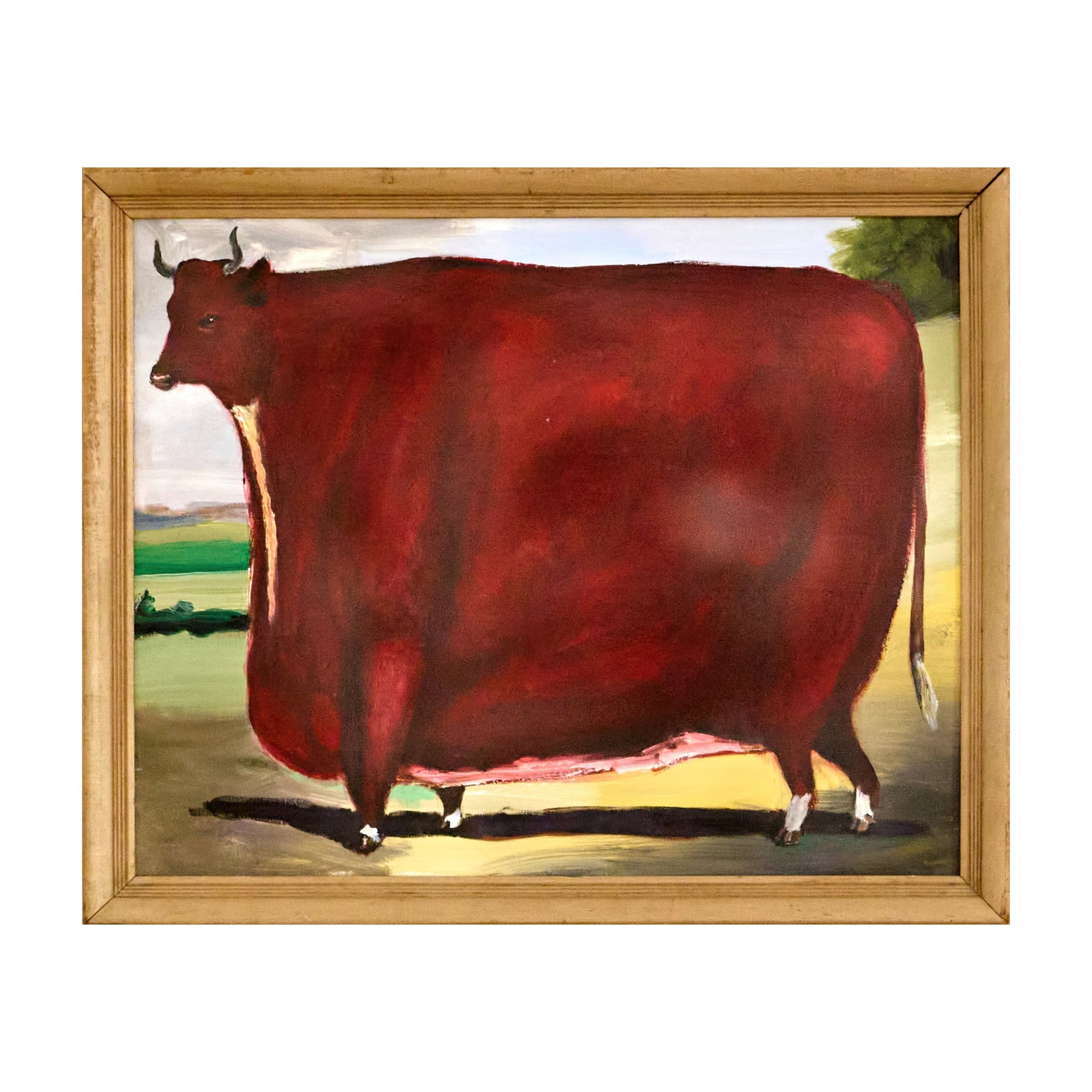 Brown Cow — painting