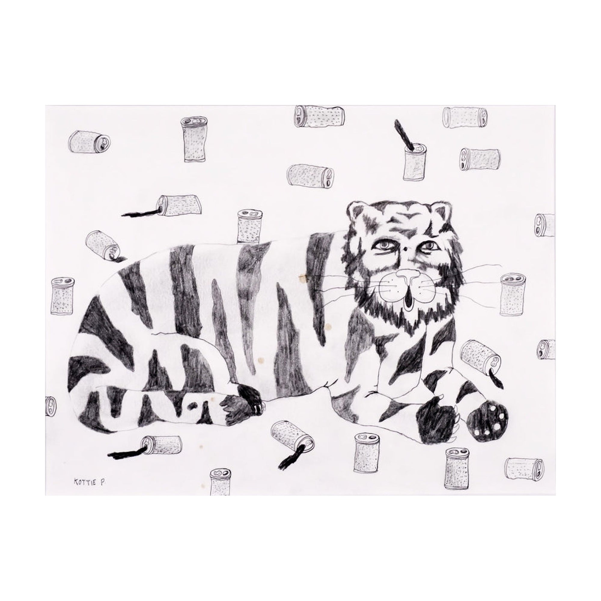 Drunk Tiger — work on paper
