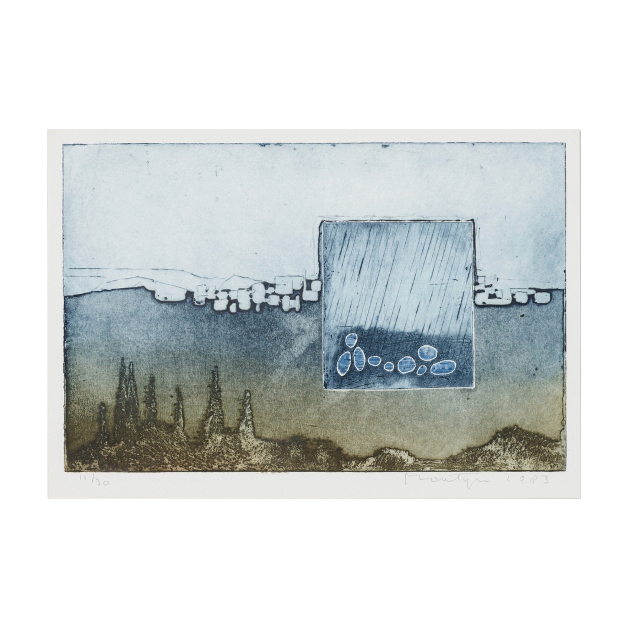 Toscane Rain — print