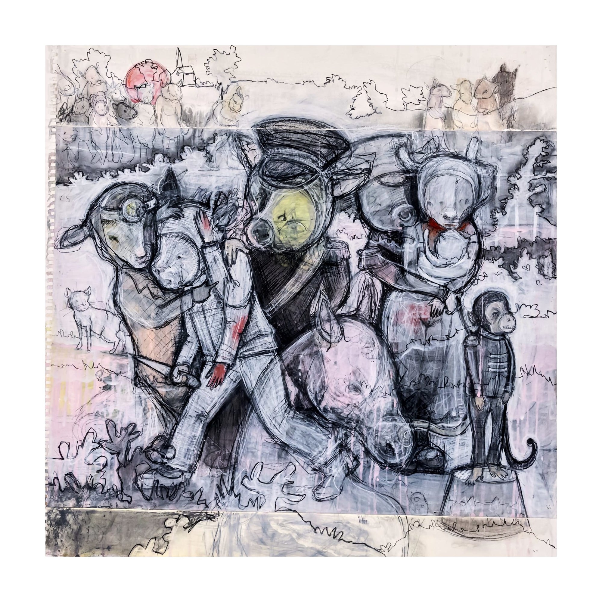 Untitled (Pastoral) — work on paper